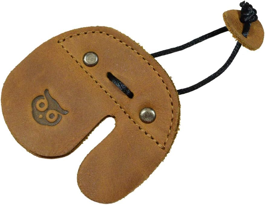 Archery Finger Tab, Protect Guard for Recurve Bows, Finger Protector, Shooting Practice Gear Sports & Outdoors, Full Grain Leather, Handmade