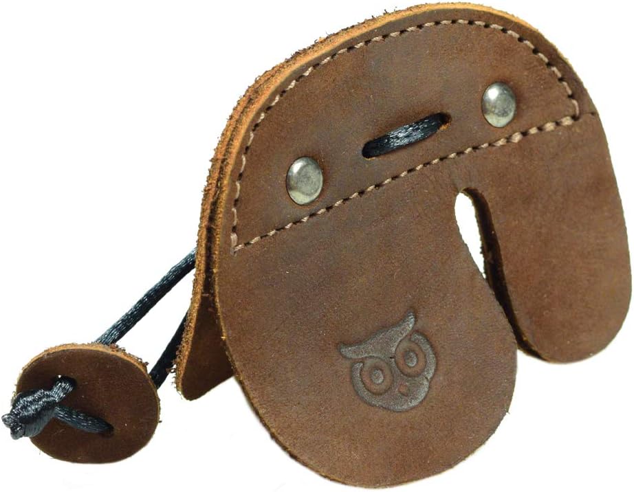 Archery Finger Tab, Protect Guard for Recurve Bows, Finger Protector, Shooting Practice Gear Sports & Outdoors, Full Grain Leather, Handmade
