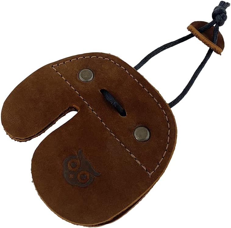 Archery Finger Tab, Protect Guard for Recurve Bows, Finger Protector, Shooting Practice Gear Sports & Outdoors, Full Grain Leather, Handmade