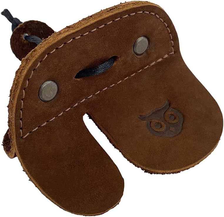 Archery Finger Tab, Protect Guard for Recurve Bows, Finger Protector, Shooting Practice Gear Sports & Outdoors, Full Grain Leather, Handmade