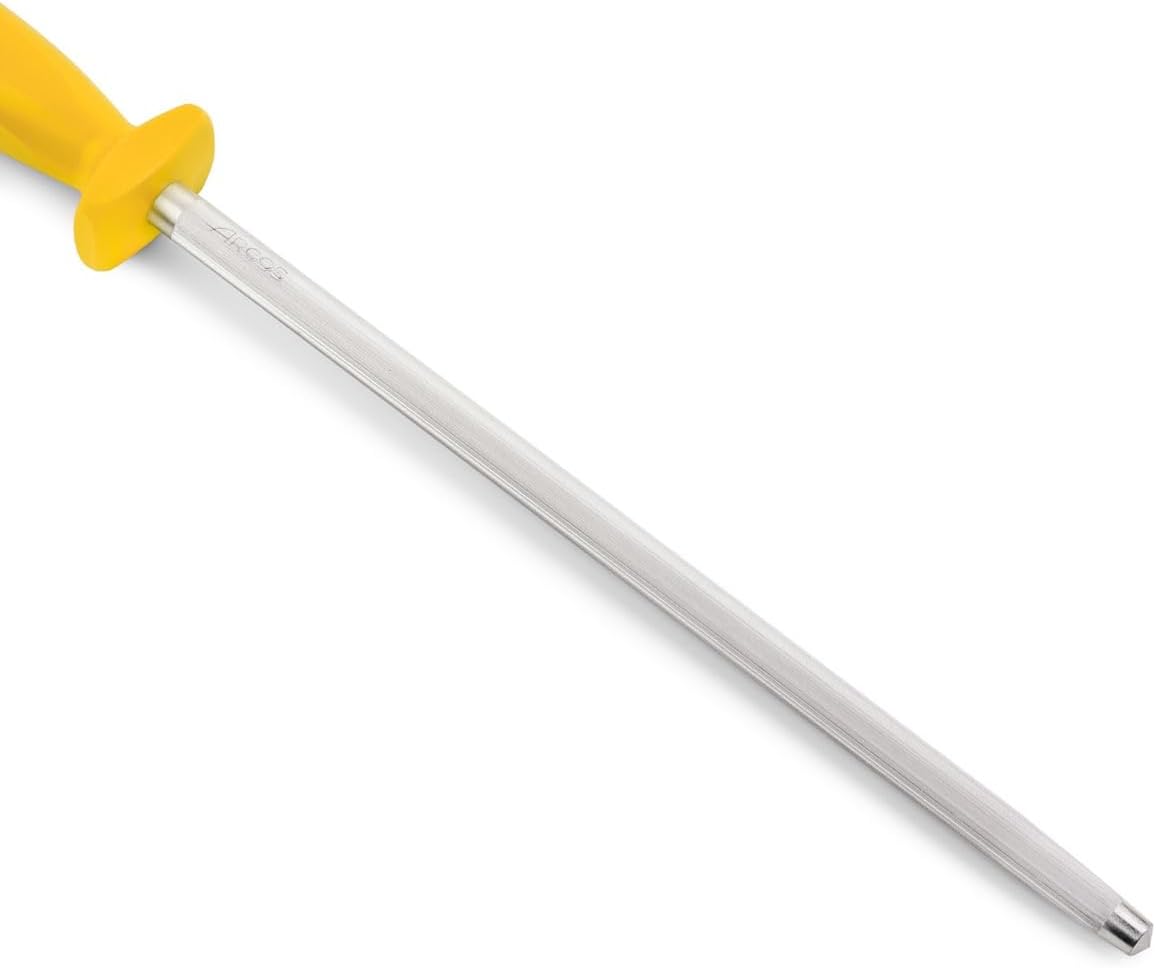 Series Chair as-Sharpening Body Carbon Steel Chromium Coated 300 mm (11.81 Inch) -Handle Polypropylene Yellow Colour, Stainless ands Plastic