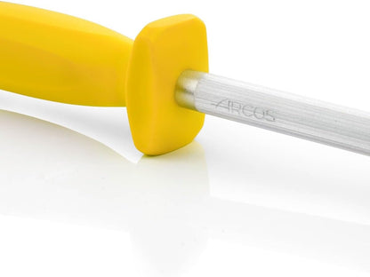 Series Chair as-Sharpening Body Carbon Steel Chromium Coated 300 mm (11.81 Inch) -Handle Polypropylene Yellow Colour, Stainless ands Plastic