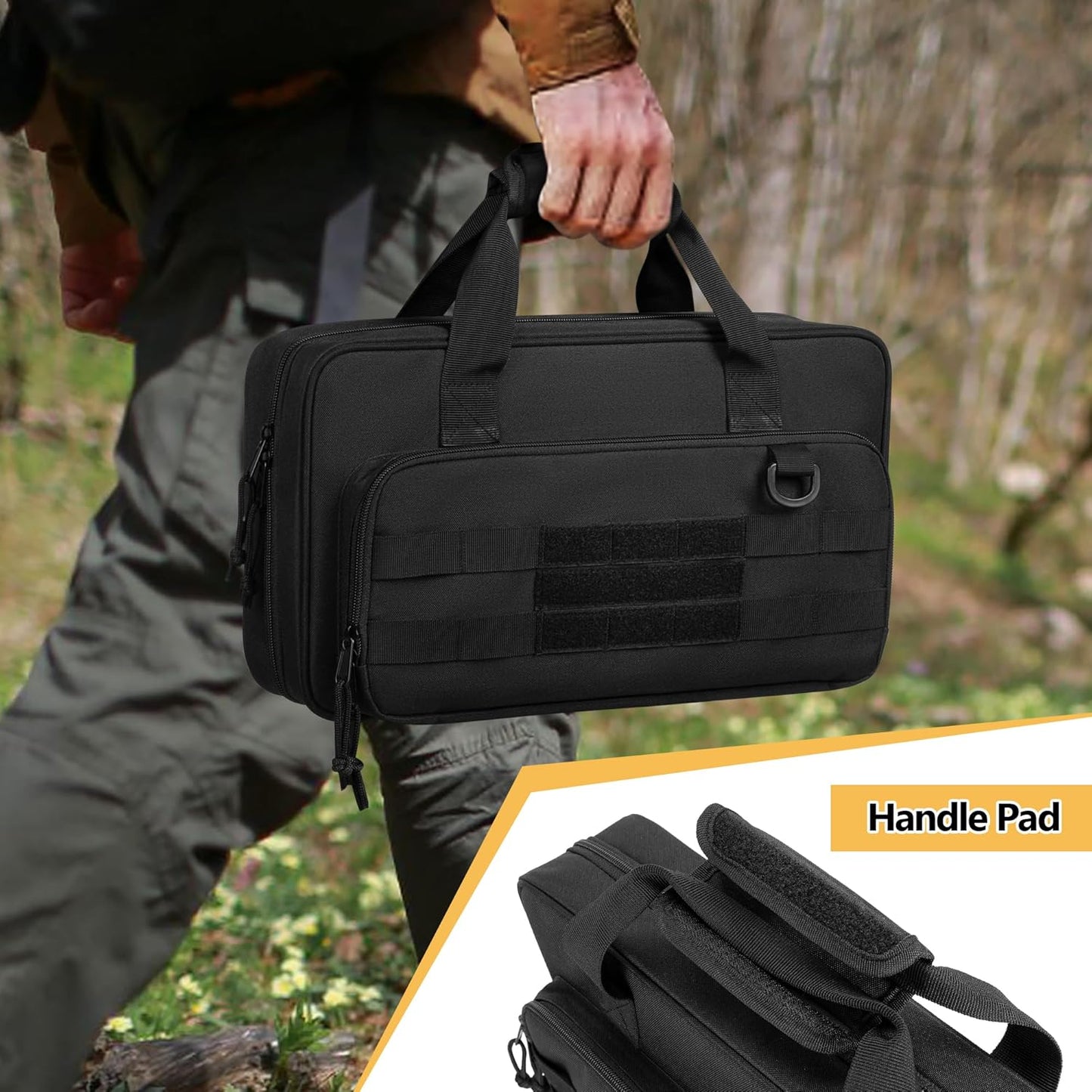 Butterfly Knife Display Bag for 66+ Pocket Knives, Soft Bag Only | Folding Knife Storage Case with 3 Different Size Slots & Hard PE Board, for Hiking, Diving, Hunting, Fishing, Camping, BBQ