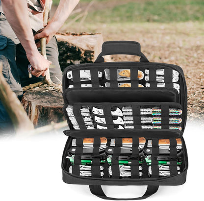 Butterfly Knife Display Bag for 66+ Pocket Knives, Soft Bag Only | Folding Knife Storage Case with 3 Different Size Slots & Hard PE Board, for Hiking, Diving, Hunting, Fishing, Camping, BBQ