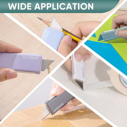 5PCS Mini Box Cutter Keychain, Retractable Package Opener for Boxes, Envelopes & Packages, Cute Portable Box Opener for Office, Home & Daily Use
