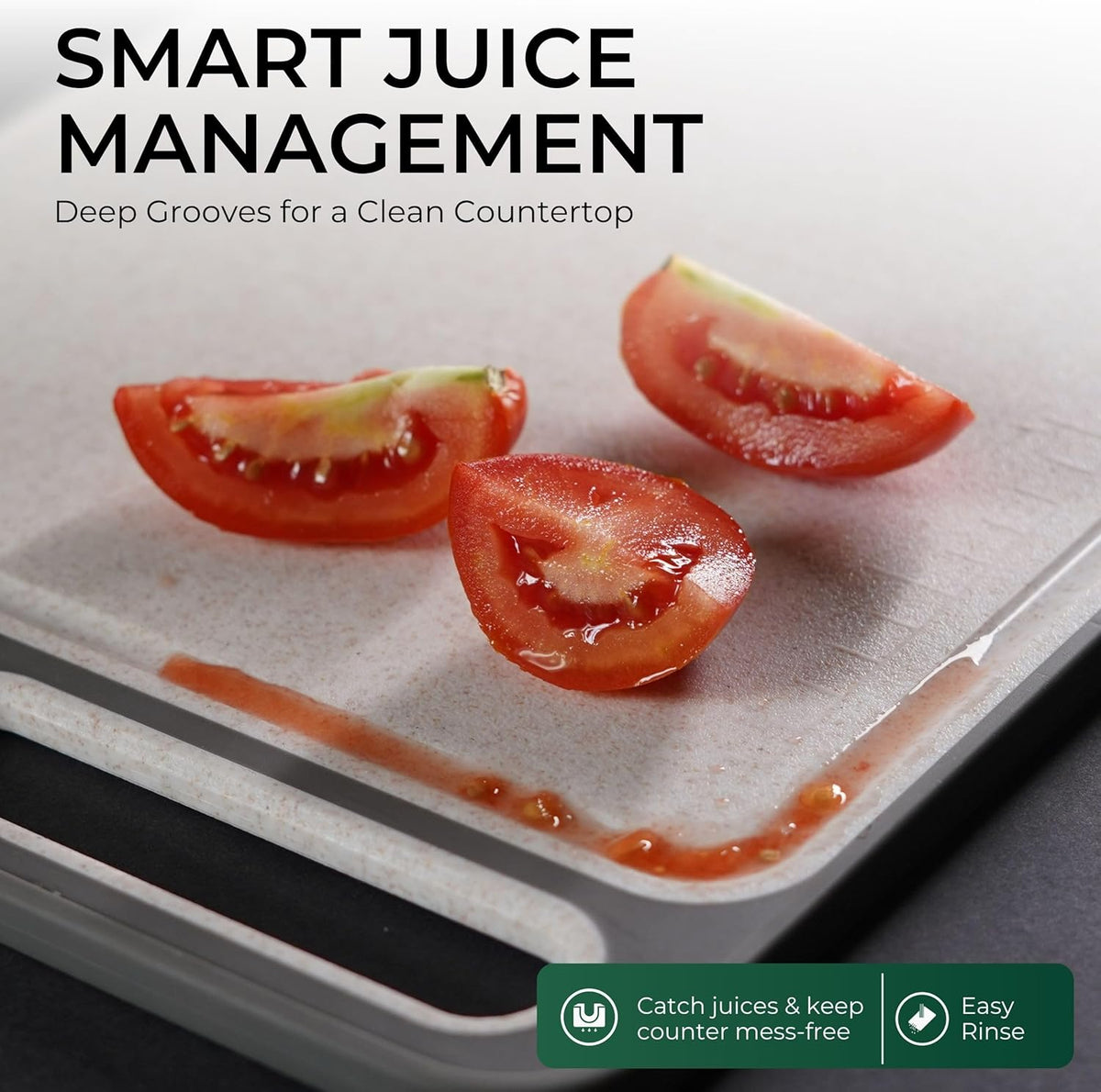 Stainless Steel Cutting Board with Built-In Knife Sharpener | Bench Scraper | Double-Sided 304 Food-Grade Steel and Wheat Straw · For Meat and Vegetables · Dishwasher Safe · 15x10 Inch · 3-Piece Set