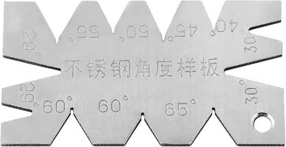 Drill Bit Angle Gauge Set 3Pcs Stainless Steel Drill Sharpening Tool, Angle Measurement Gauge for Drill Bits with Protractor, 60-160° Angle Finder for Woodworking Metalworking with