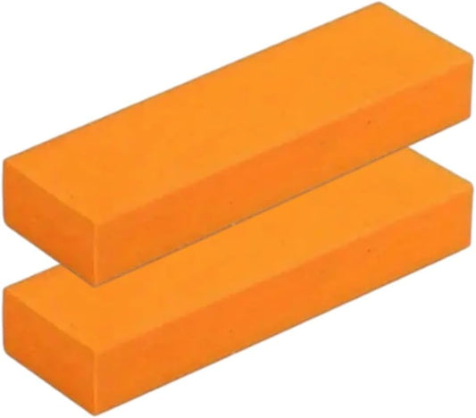 Cleaning Eraser for Kitchen, Rubber Stain Eraser for Removing Water Stains and Rust, Reusable Cleaning Scrubber Pad for Sink, Countertop, and Cookware, 3.15"x1"x0.51" (2)