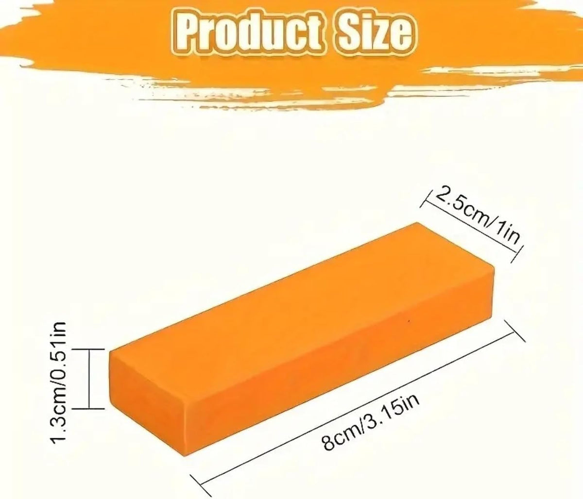 Cleaning Eraser for Kitchen, Rubber Stain Eraser for Removing Water Stains and Rust, Reusable Cleaning Scrubber Pad for Sink, Countertop, and Cookware, 3.15"x1"x0.51" (2)