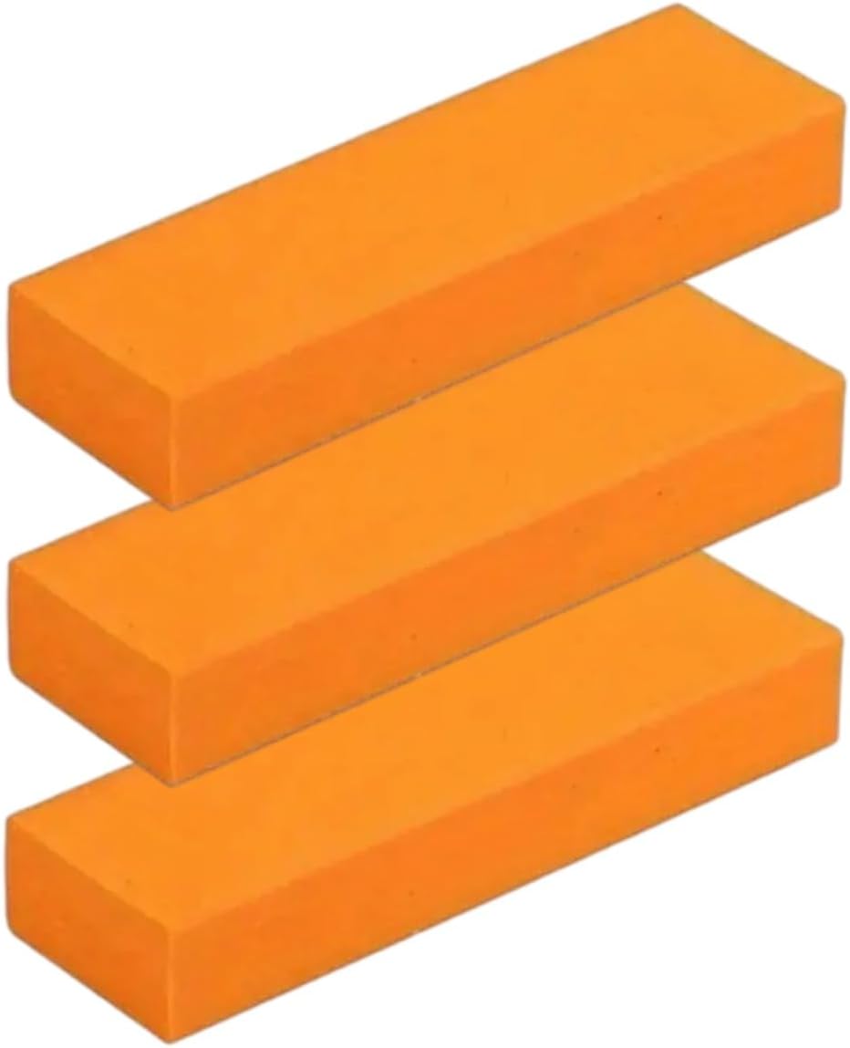 Cleaning Eraser for Kitchen, Rubber Stain Eraser for Removing Water Stains and Rust, Reusable Cleaning Scrubber Pad for Sink, Countertop, and Cookware, 3.15"x1"x0.51" (2)