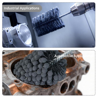 Cylinder Hone, 240 Grit Silicon Carbide, 4 1/8" (105mm) Diameter Ball Hone for Hole Diameters 3 3/4" - 4 1/8", Cylinder Engine Sanding Brush for Mild Steel, Stainless Steel, and Cast Iron