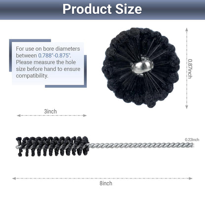 Cylinder Hone, 240 Grit Silicon Carbide, 4 1/8" (105mm) Diameter Ball Hone for Hole Diameters 3 3/4" - 4 1/8", Cylinder Engine Sanding Brush for Mild Steel, Stainless Steel, and Cast Iron