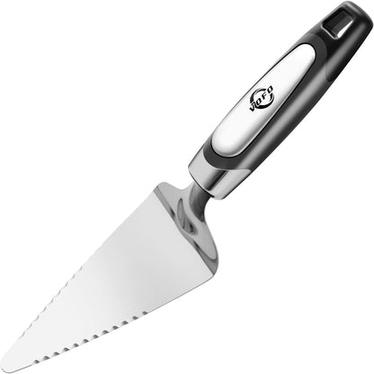Flatware Pie Server Stainless Steel Cake Pizza Cutter Tart Dessert Slicer (Black)