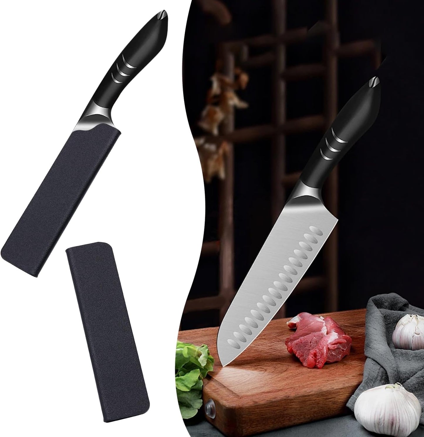 3pcs Universal Knife Edge Guards for 3.5'' Paring Fruit Knife, Kitchen Safety Knife Sheath Sleeves ABS Knife Cover Case Knife Blade Protectors