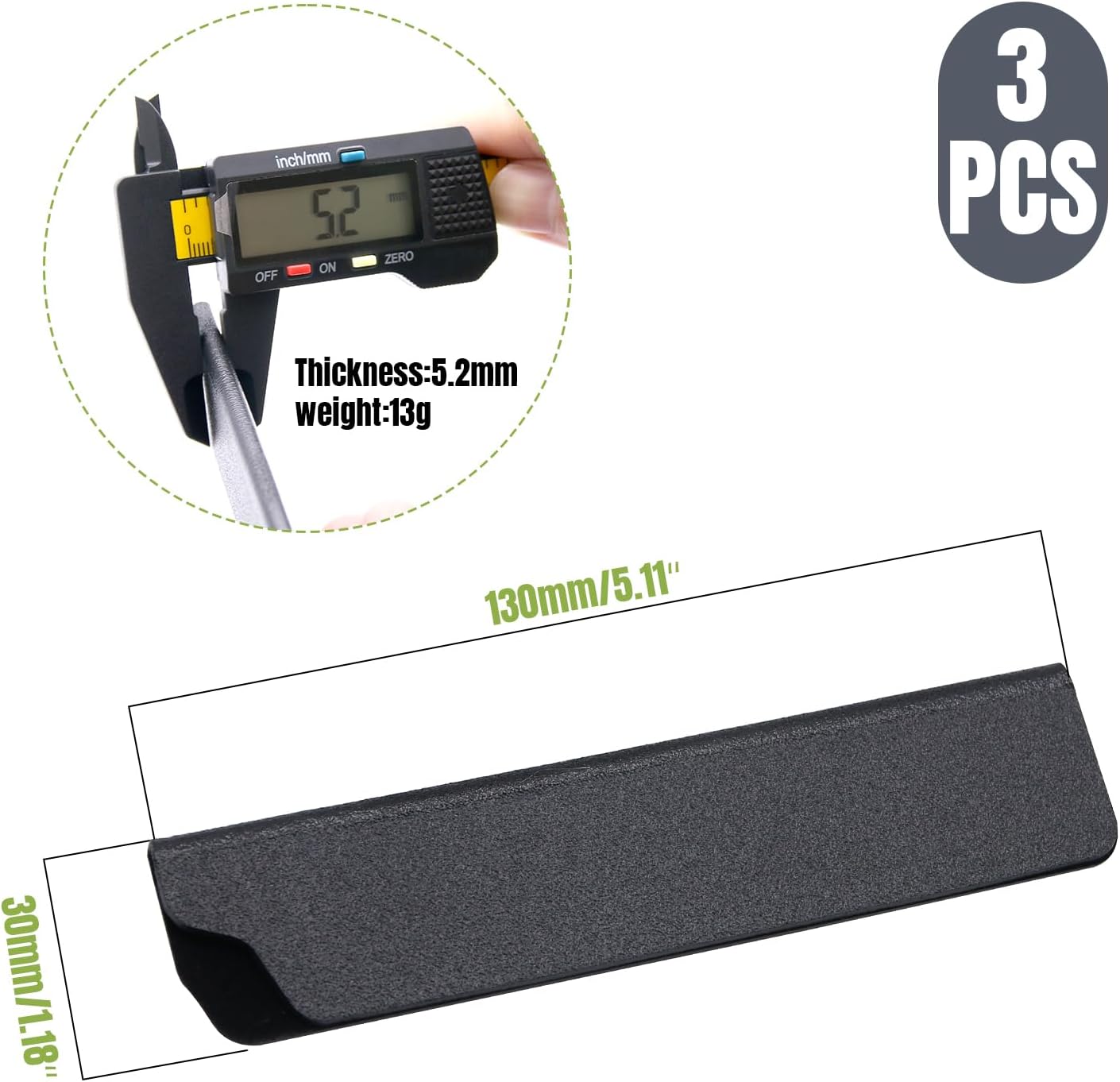 3pcs Universal Knife Edge Guards for 3.5'' Paring Fruit Knife, Kitchen Safety Knife Sheath Sleeves ABS Knife Cover Case Knife Blade Protectors