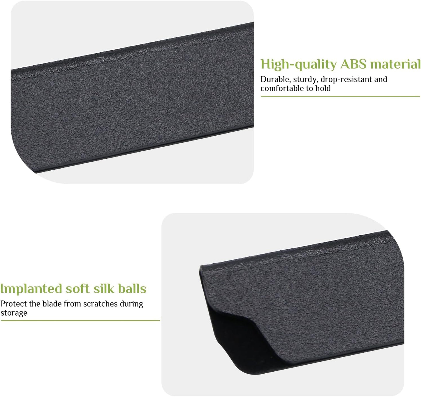 3pcs Universal Knife Edge Guards for 3.5'' Paring Fruit Knife, Kitchen Safety Knife Sheath Sleeves ABS Knife Cover Case Knife Blade Protectors