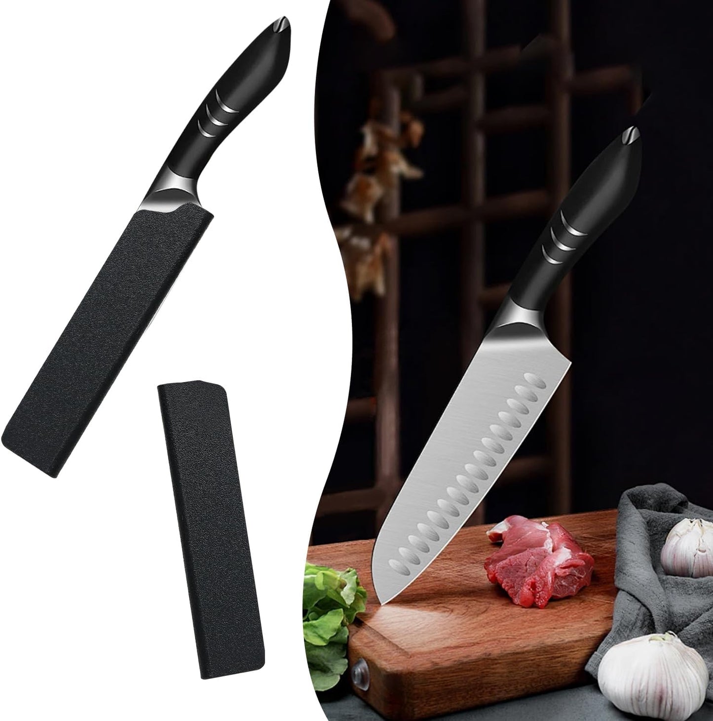 3pcs Universal Knife Edge Guards for 3.5'' Paring Fruit Knife, Kitchen Safety Knife Sheath Sleeves ABS Knife Cover Case Knife Blade Protectors