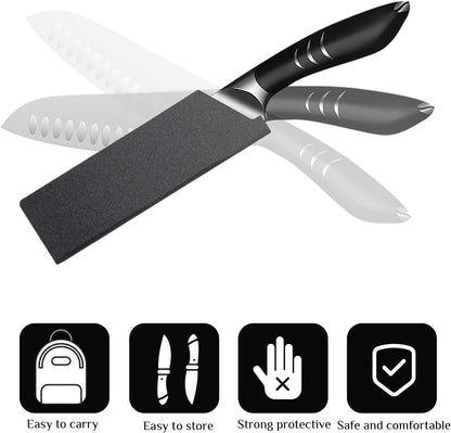 3pcs Universal Knife Edge Guards for 3.5'' Paring Fruit Knife, Kitchen Safety Knife Sheath Sleeves ABS Knife Cover Case Knife Blade Protectors