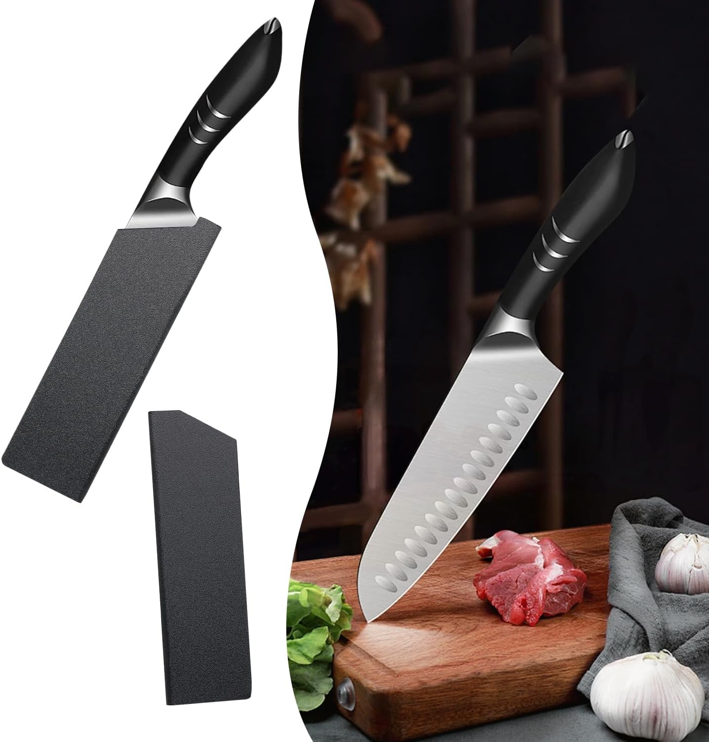 3pcs Universal Knife Edge Guards for 3.5'' Paring Fruit Knife, Kitchen Safety Knife Sheath Sleeves ABS Knife Cover Case Knife Blade Protectors