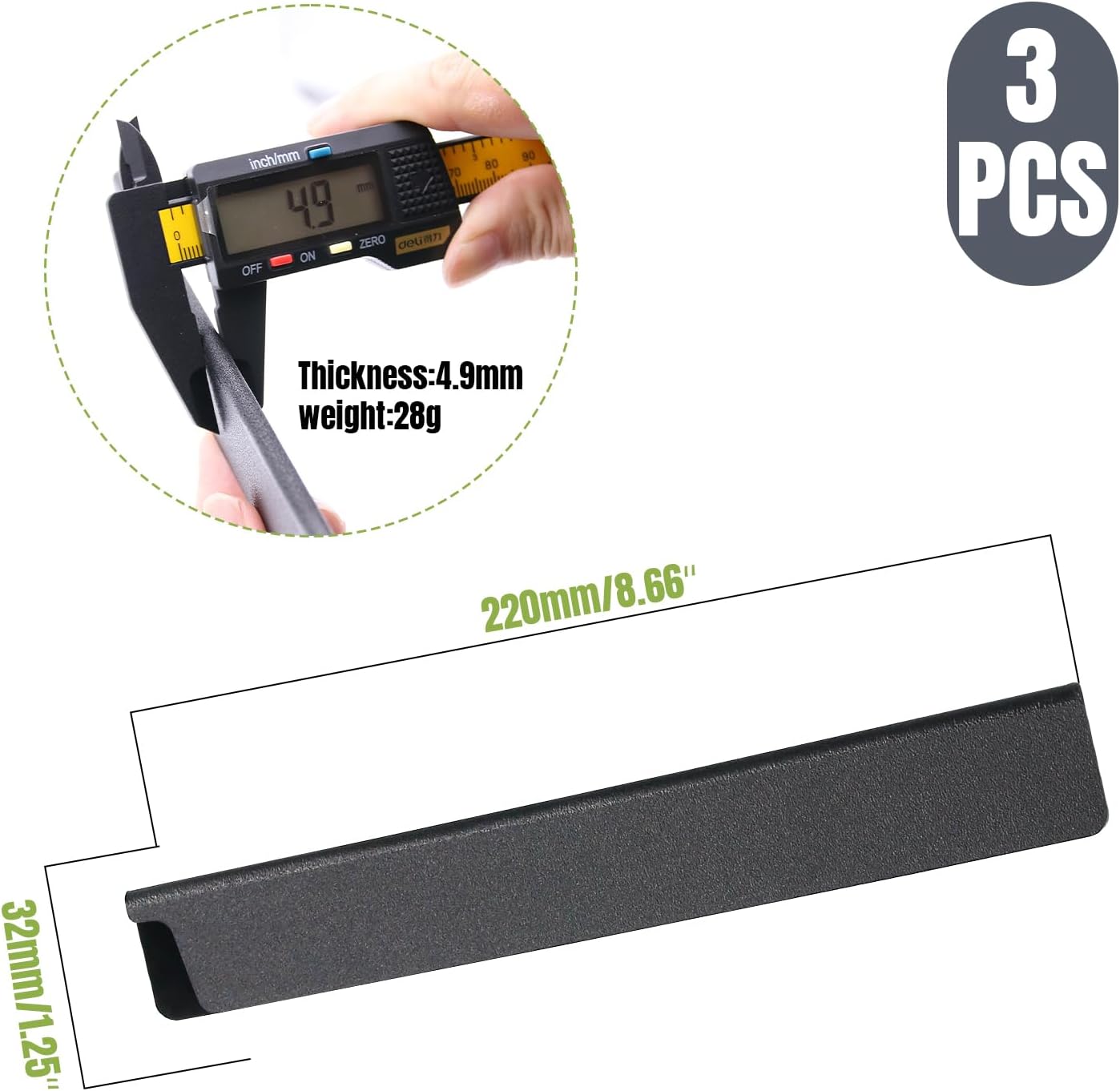 3pcs Universal Knife Edge Guards for 3.5'' Paring Fruit Knife, Kitchen Safety Knife Sheath Sleeves ABS Knife Cover Case Knife Blade Protectors