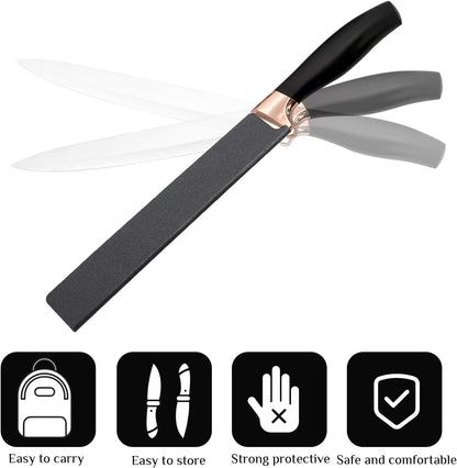3pcs Universal Knife Edge Guards for 3.5'' Paring Fruit Knife, Kitchen Safety Knife Sheath Sleeves ABS Knife Cover Case Knife Blade Protectors