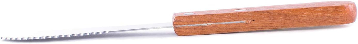 8" Stainless Steel Straight Edge Butter Cheese Cream Sandwich Condiment Spreader Knives with Wood Handle for Kitchen Tools, Cooking Utensil, Event Guest Serving (4 Pack)
