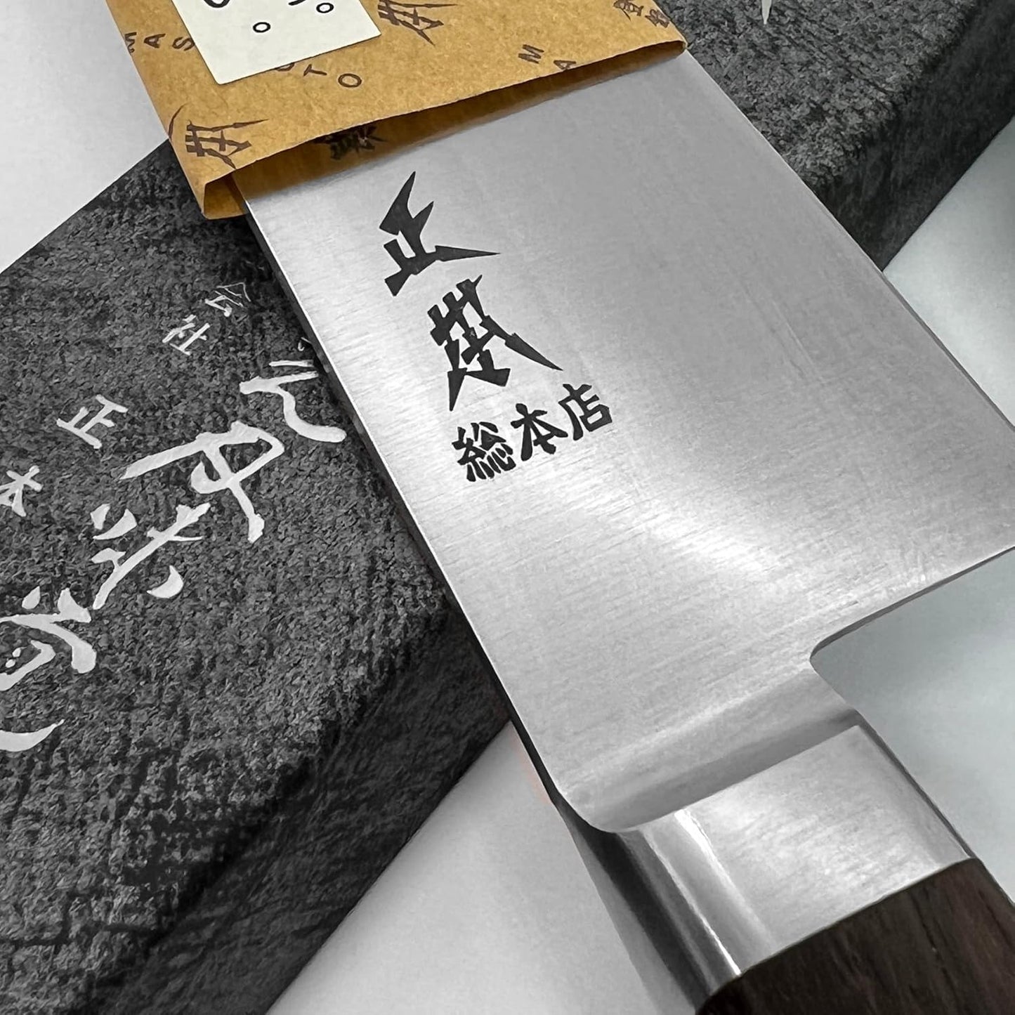 CT Japanese Gyuto Chef's Knife 8.2" (210mm) Made in JAPAN, Kitchen Chef Knife, Sharp Japanese Carbon Steel Blade, Rosewood Handle, Brown