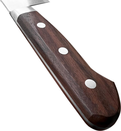 CT Japanese Gyuto Chef's Knife 8.2" (210mm) Made in JAPAN, Kitchen Chef Knife, Sharp Japanese Carbon Steel Blade, Rosewood Handle, Brown