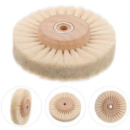 Wood Core Polishing Brush Wheel Durable Brush for Rust Removal and Efficient Cleaning of Jade Gaps Reusable Design for Professional Use