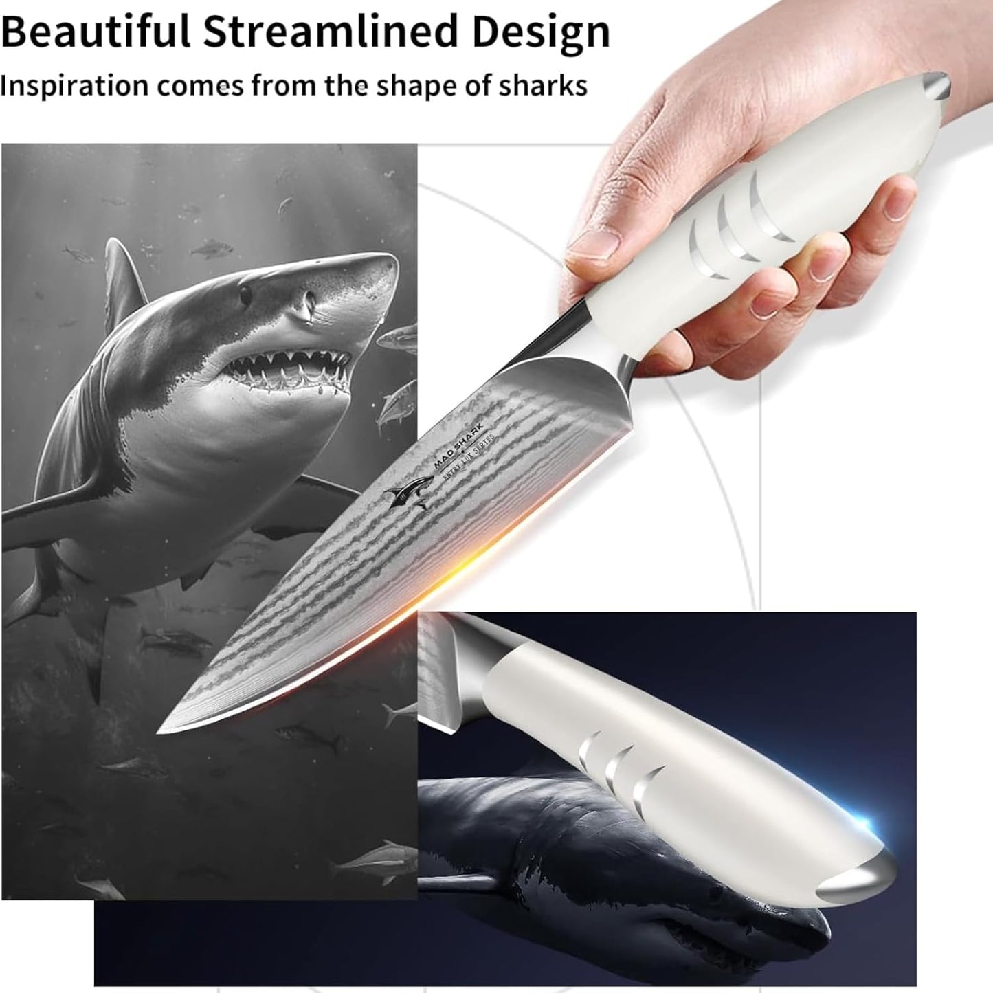 Paring Knife 5 Inch Ultra Sharp Ergonomic Handle Design Black | Small Kitchen Knife, German molybdenum-vanadium Stainless Steel, Chopping Knife for Precise Cutting, Peeling, Slicing