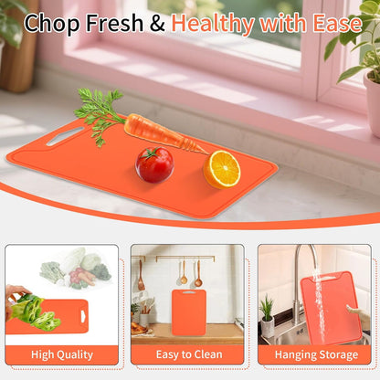 Flexible Silicone Cutting Boards For Kitchen 11.8''x 8.6'',BPA Free Silicone Cutting Board Kitchen Mat For Fruit and Vegetables, Dishwasher Safe, Suitable For Both Indoor and Outdoor (Blue)