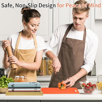 Flexible Silicone Cutting Boards For Kitchen 11.8''x 8.6'',BPA Free Silicone Cutting Board Kitchen Mat For Fruit and Vegetables, Dishwasher Safe, Suitable For Both Indoor and Outdoor (Blue)