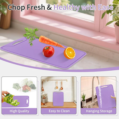 Flexible Silicone Cutting Boards For Kitchen 11.8''x 8.6'',BPA Free Silicone Cutting Board Kitchen Mat For Fruit and Vegetables, Dishwasher Safe, Suitable For Both Indoor and Outdoor (Blue)