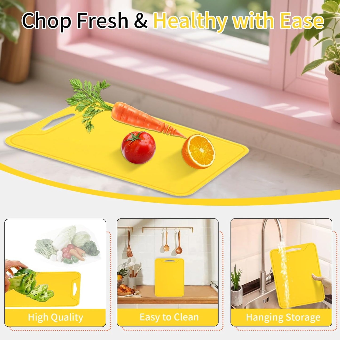 Flexible Silicone Cutting Boards For Kitchen 11.8''x 8.6'',BPA Free Silicone Cutting Board Kitchen Mat For Fruit and Vegetables, Dishwasher Safe, Suitable For Both Indoor and Outdoor (Blue)