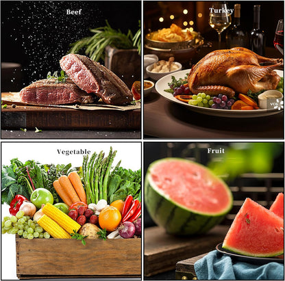 2PCS Brisket Knife, OHOLA 12 inch & 10 inch Carving Meat knife, Premium Stainless Steel Slicing Knife with Plastic Handle, Great for Smoked Brisket, BBQ Meat, Turkey (Orange+Yellow)