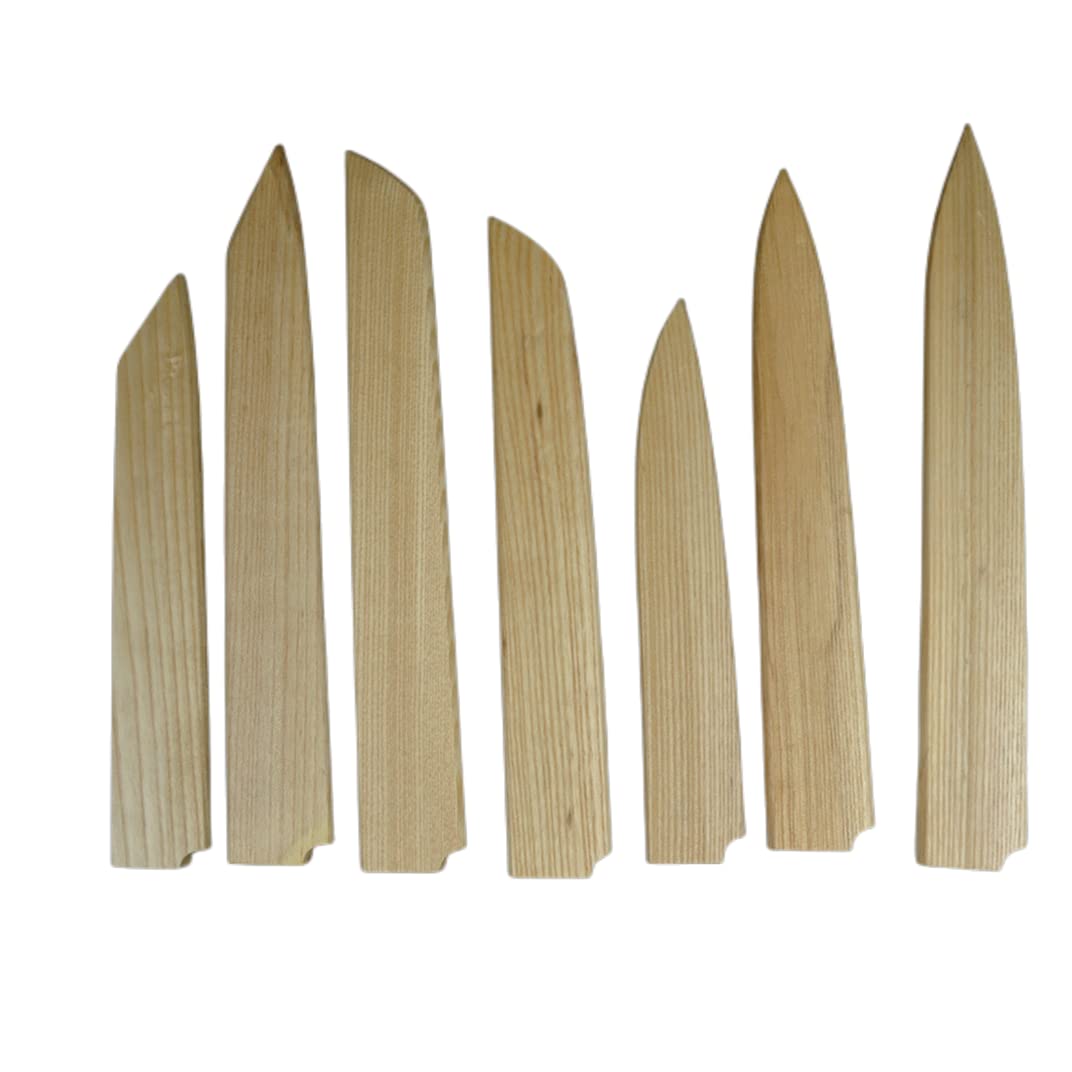 Handmade Natural Beech Wood Japanese Chef Knives Magnetic Sheath Sakimaru Yanagiba Santoku Sakimaru Kiritsuke Deba Eel Knife Sheath Case Holder Wooden Cover (Sakimaru,300MM)