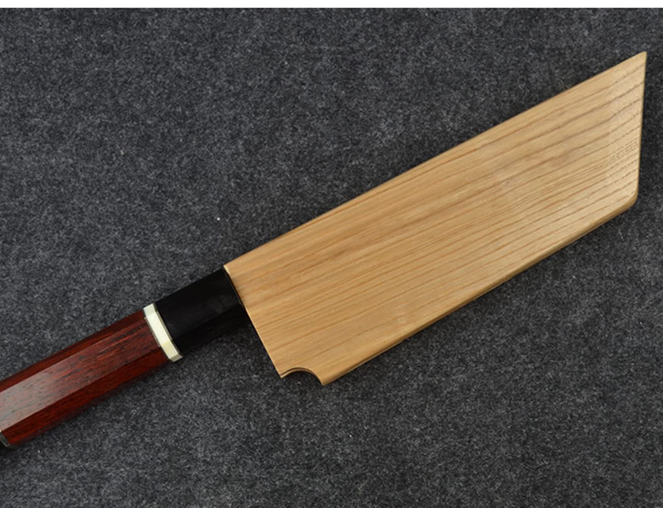 Handmade Natural Beech Wood Japanese Chef Knives Magnetic Sheath Sakimaru Yanagiba Santoku Sakimaru Kiritsuke Deba Eel Knife Sheath Case Holder Wooden Cover (Sakimaru,300MM)