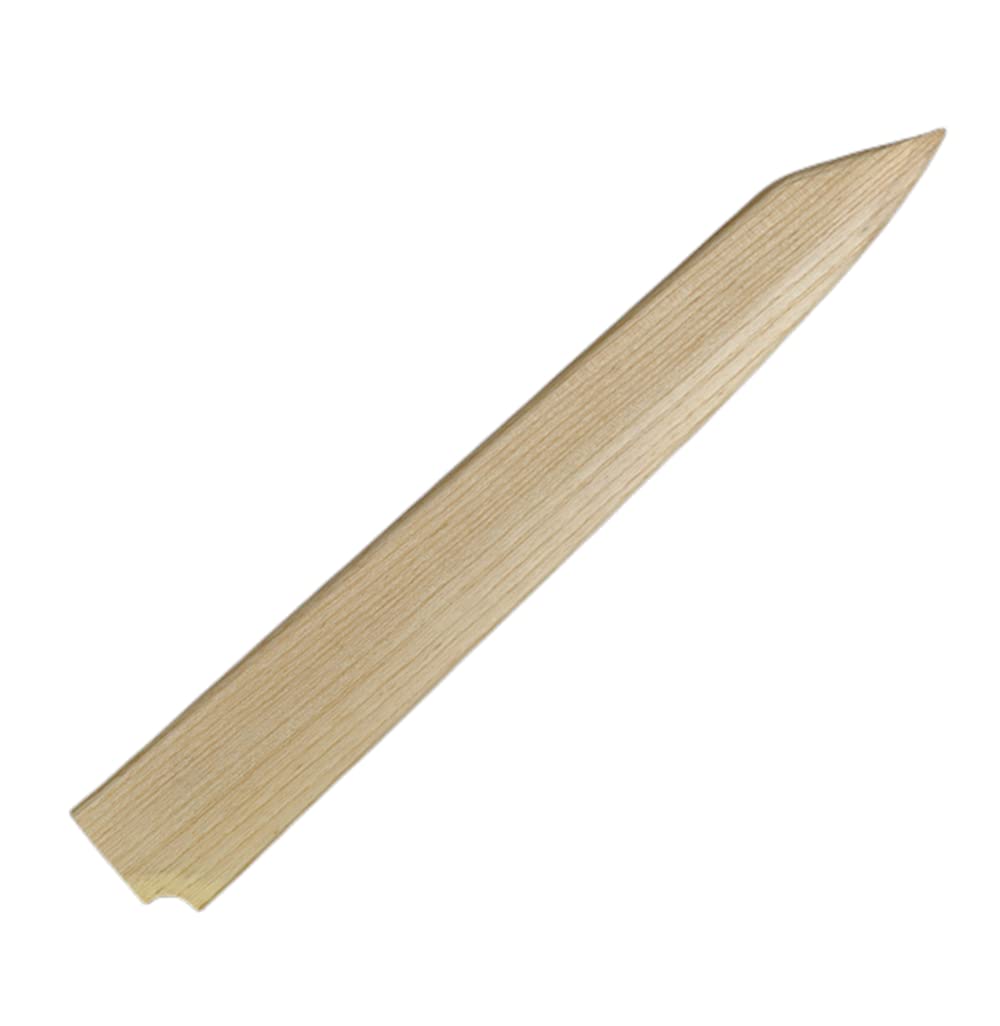 Handmade Natural Beech Wood Japanese Chef Knives Magnetic Sheath Sakimaru Yanagiba Santoku Sakimaru Kiritsuke Deba Eel Knife Sheath Case Holder Wooden Cover (Sakimaru,300MM)