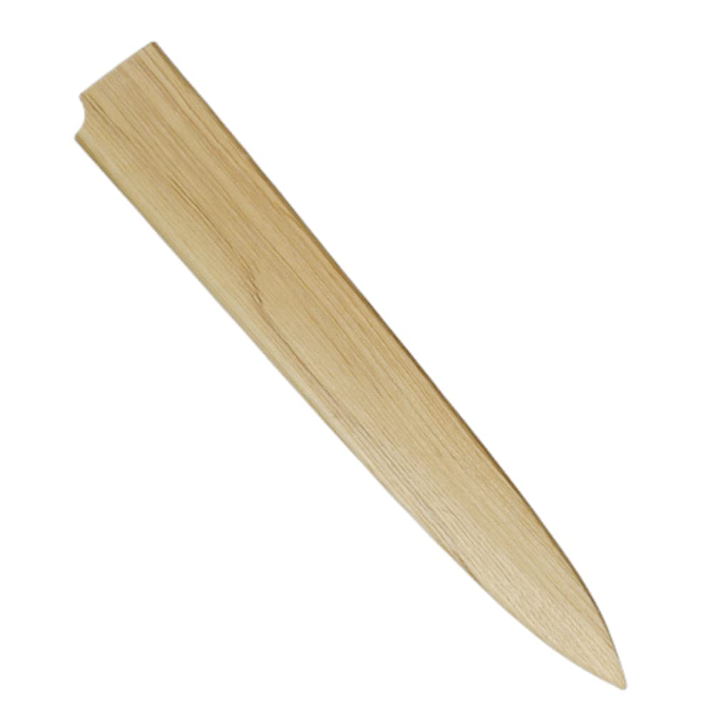 Handmade Natural Beech Wood Japanese Chef Knives Magnetic Sheath Sakimaru Yanagiba Santoku Sakimaru Kiritsuke Deba Eel Knife Sheath Case Holder Wooden Cover (Sakimaru,300MM)