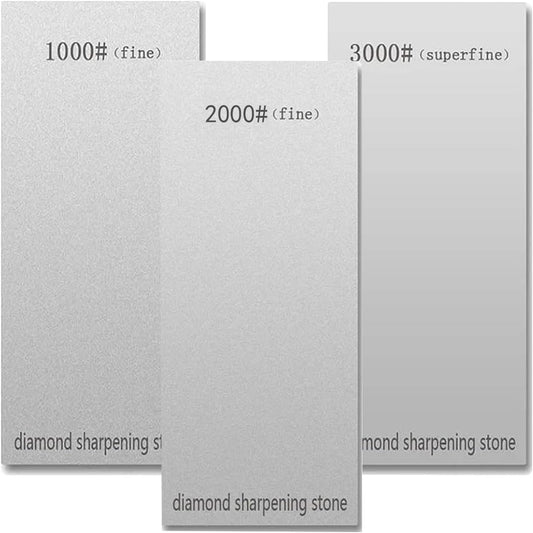 Three-Piece Professional Kitchen Chef's Knife Sharpening Set Kitchen-Specific Sharpening Board Whetstone Sharpening Stone Restores Dull Blades (1000/2000/3000 Grit)