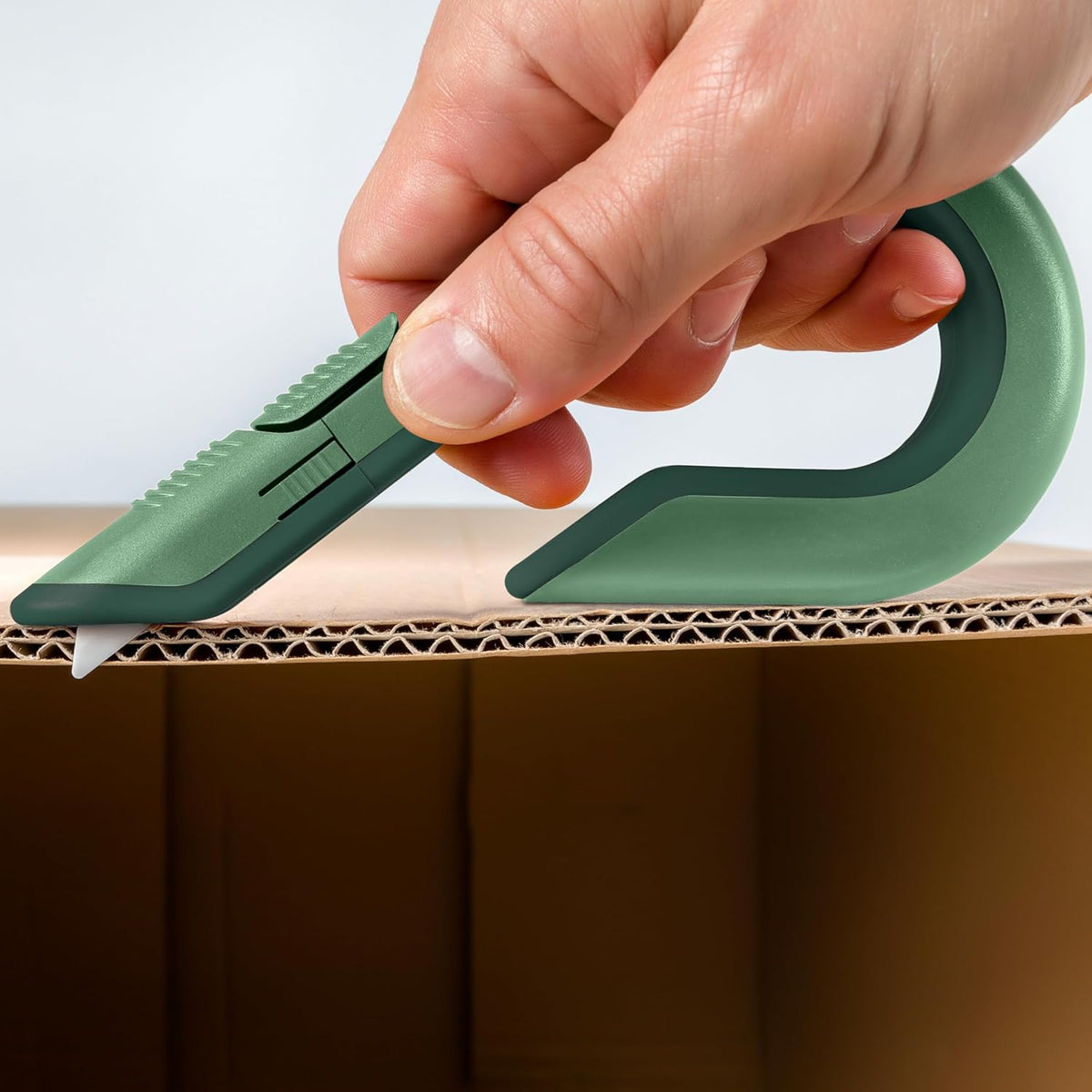Slice - 10400 Box Cutter, 3 Position Manual Button with Ceramic Blade, Locking blade