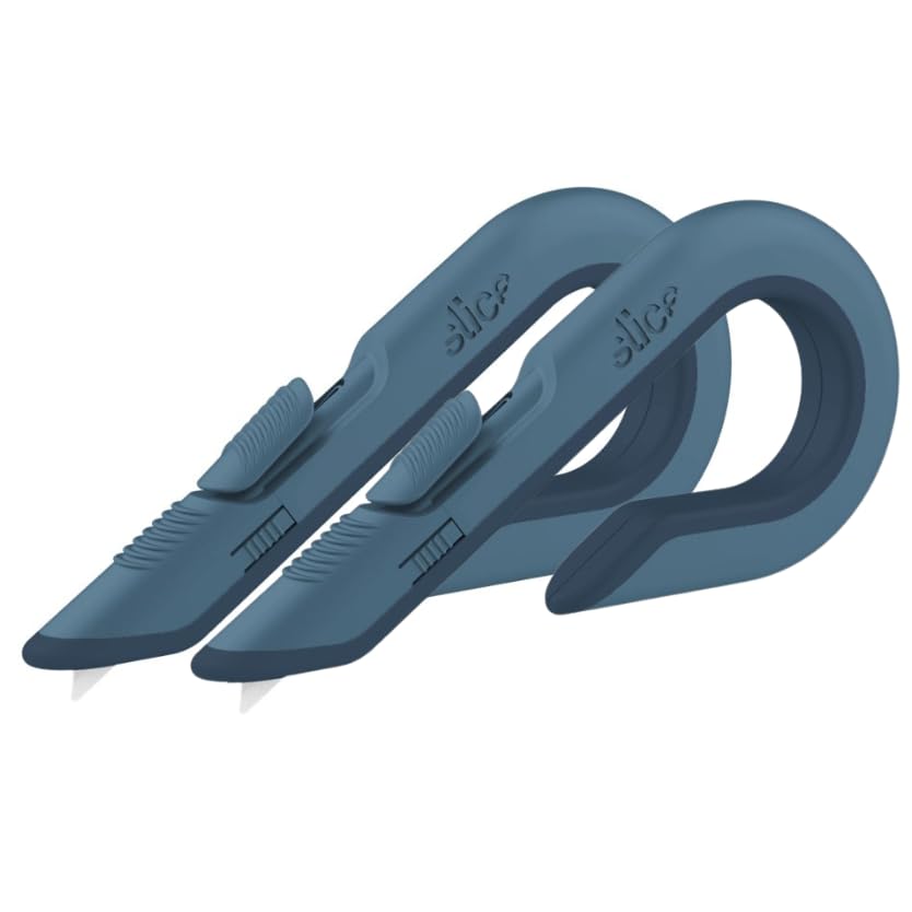 Slice - 10400 Box Cutter, 3 Position Manual Button with Ceramic Blade, Locking blade