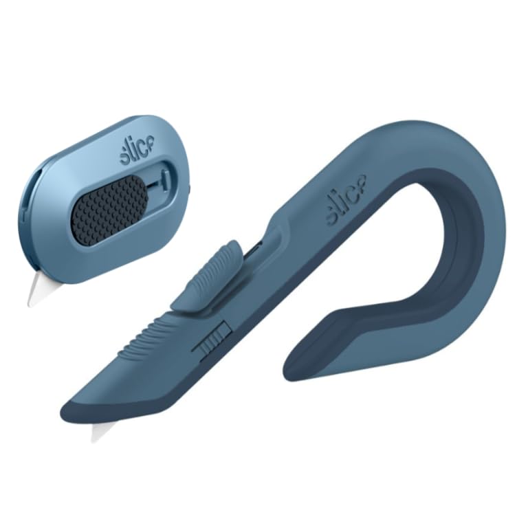 Slice - 10400 Box Cutter, 3 Position Manual Button with Ceramic Blade, Locking blade