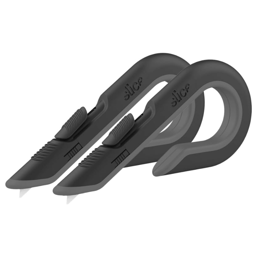Slice - 10400 Box Cutter, 3 Position Manual Button with Ceramic Blade, Locking blade