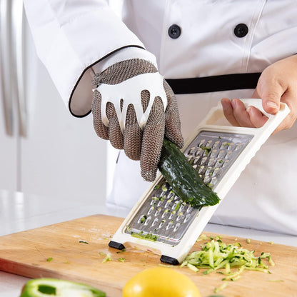 Chainmail Glove, Cut Resistant Food Grade, Stainless Steel Mesh Metal Knife Cutting Glove for Butcher, Oyster Shucking Kitchen Mandoline Chef Slicing Fish Fillet (Large)