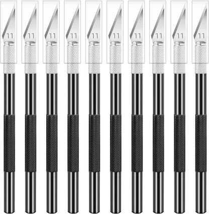 24 Pack Exacto Knives Bulk, Multicolor Craft Knife Set | Durable metal handles suit classrooms, workshops and group projects, Exacto knife sets support cutting, carving and trimming
