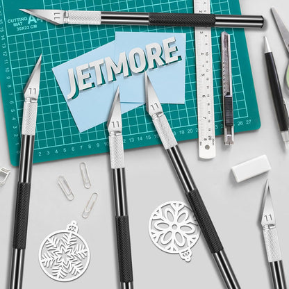 24 Pack Exacto Knives Bulk, Multicolor Craft Knife Set | Durable metal handles suit classrooms, workshops and group projects, Exacto knife sets support cutting, carving and trimming