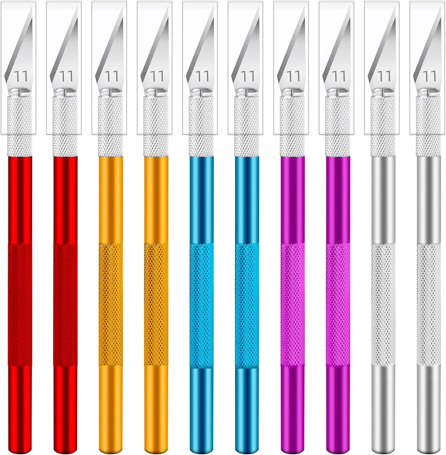 24 Pack Exacto Knives Bulk, Multicolor Craft Knife Set | Durable metal handles suit classrooms, workshops and group projects, Exacto knife sets support cutting, carving and trimming