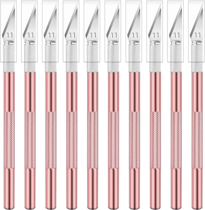 24 Pack Exacto Knives Bulk, Multicolor Craft Knife Set | Durable metal handles suit classrooms, workshops and group projects, Exacto knife sets support cutting, carving and trimming