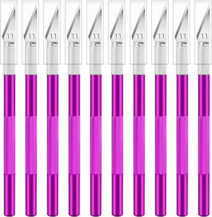 24 Pack Exacto Knives Bulk, Multicolor Craft Knife Set | Durable metal handles suit classrooms, workshops and group projects, Exacto knife sets support cutting, carving and trimming